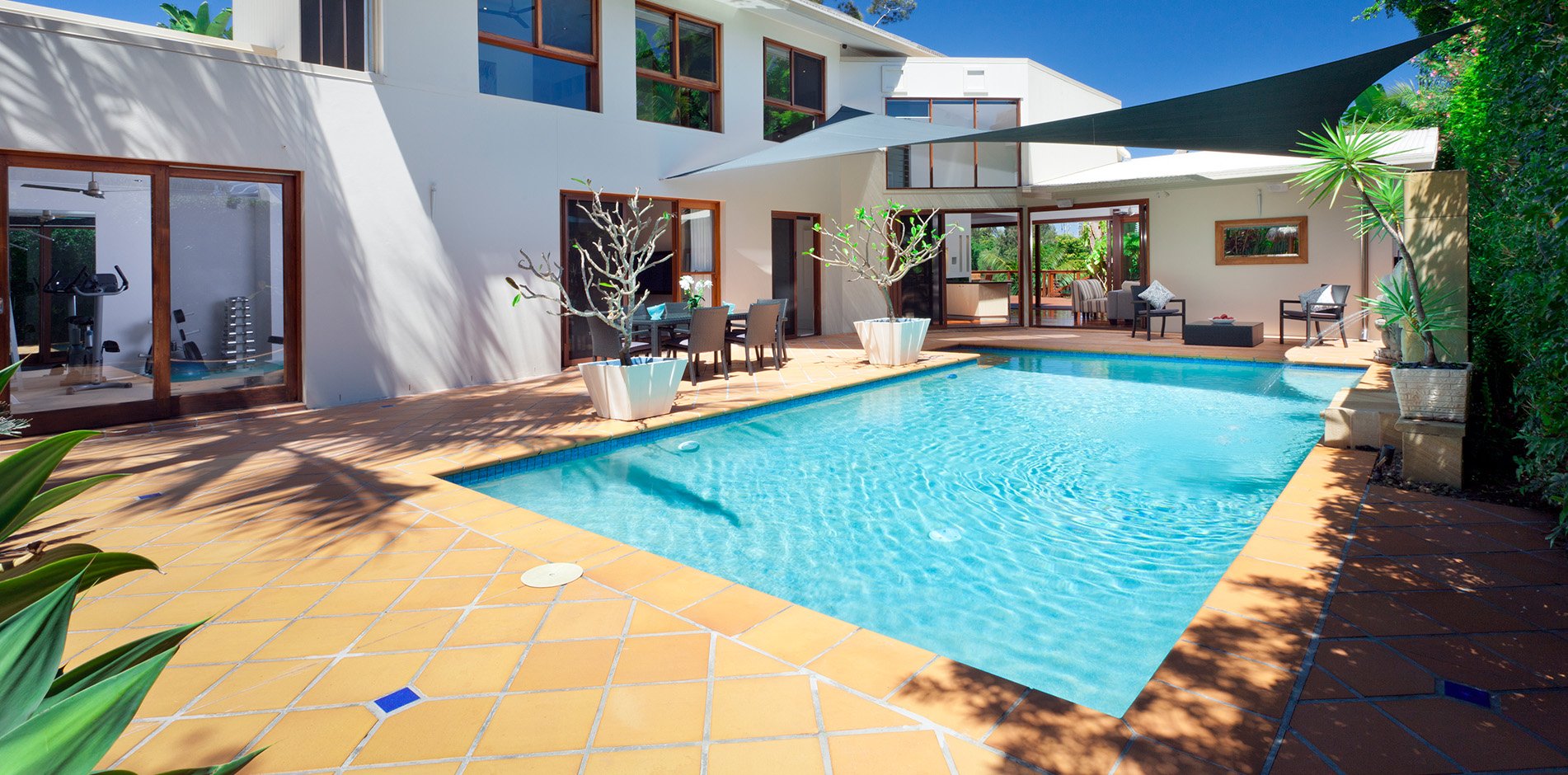 Swimming pool from All Around Pool Care’s existing website